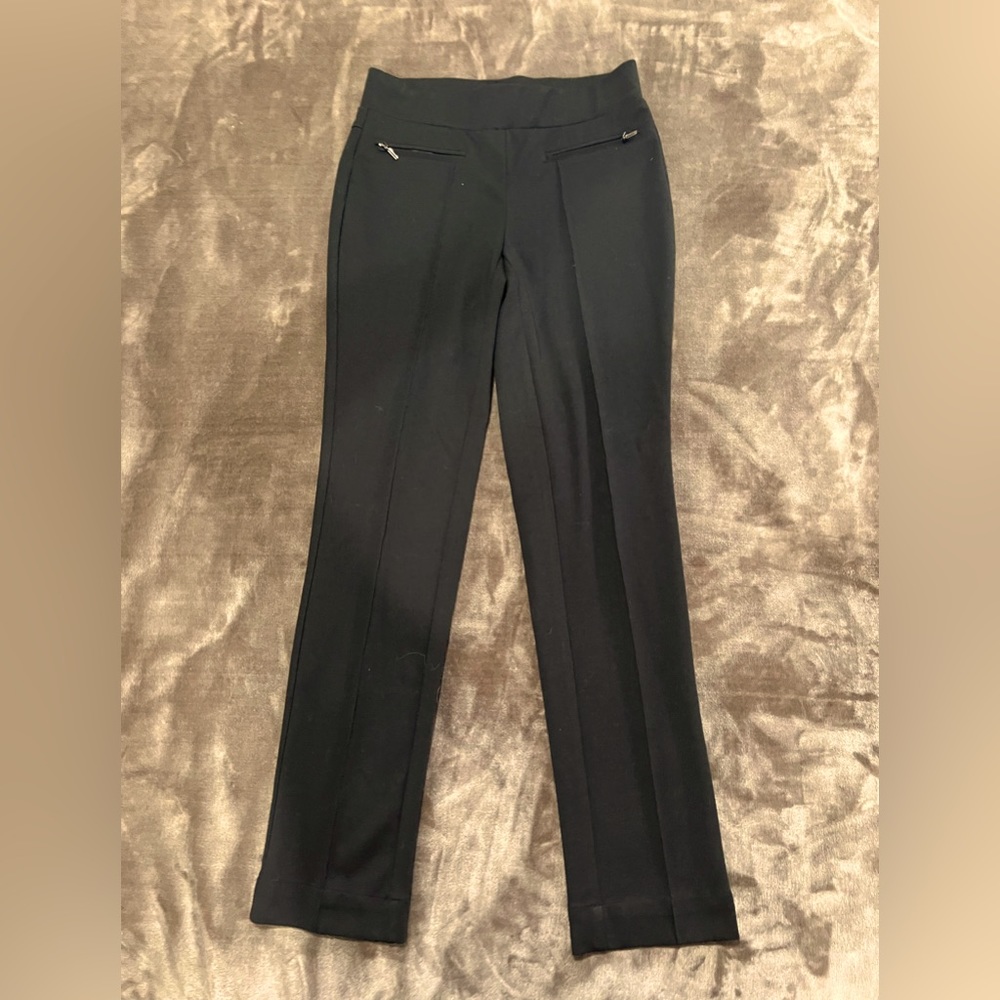 Rafaella classic black stretch slim leg pants